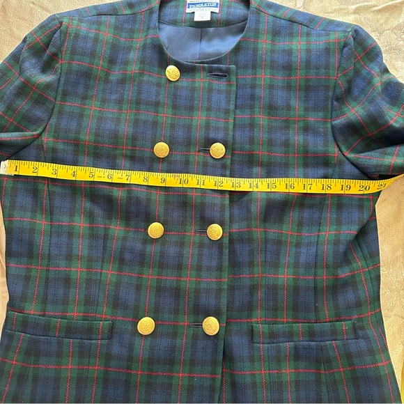 Pendleton Classic womens vintage wool plaid blazer jacket button down Sz 16 EUC - Picture 4 of 6